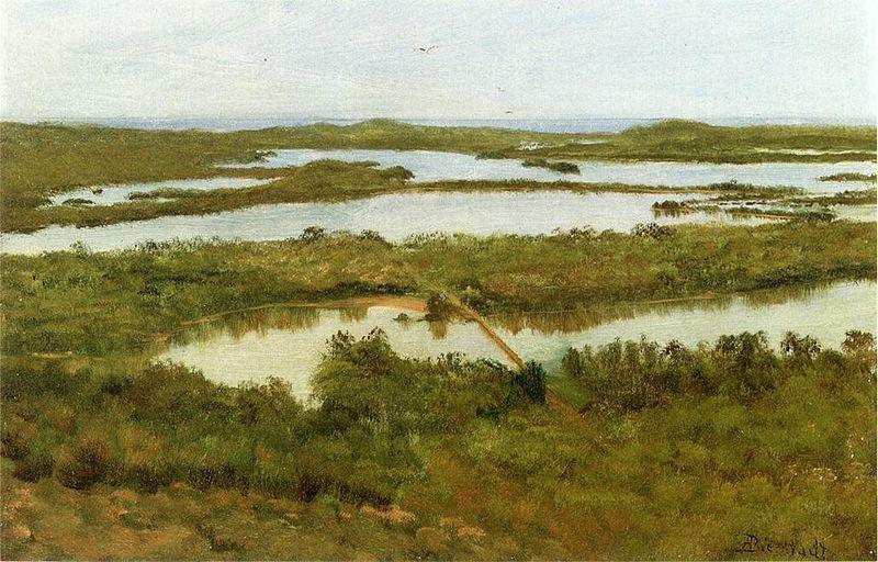 Albert Bierstadt A River Estuary,